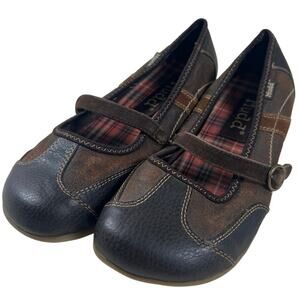 Mudd Y2K Chilly Babydoll Maryjane Shoes Bratz Size 8 Brown Loafer Grunge Chunky